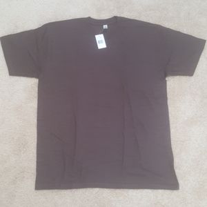 Women's brown large new w/ tag t shirt 100% cotton
